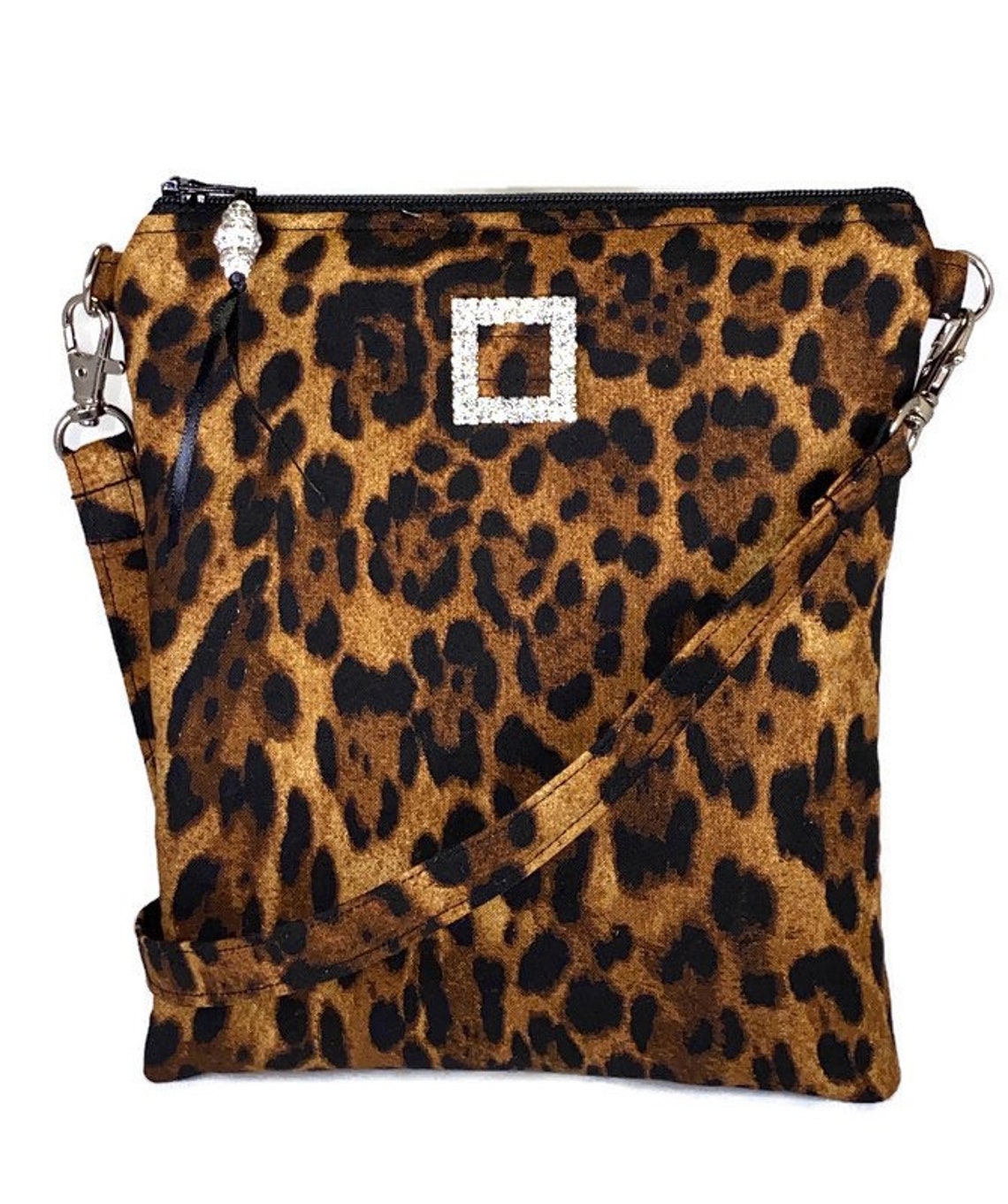 Leopard Crossbody Bag Animal Print Cheetah Purse Bag Etsy