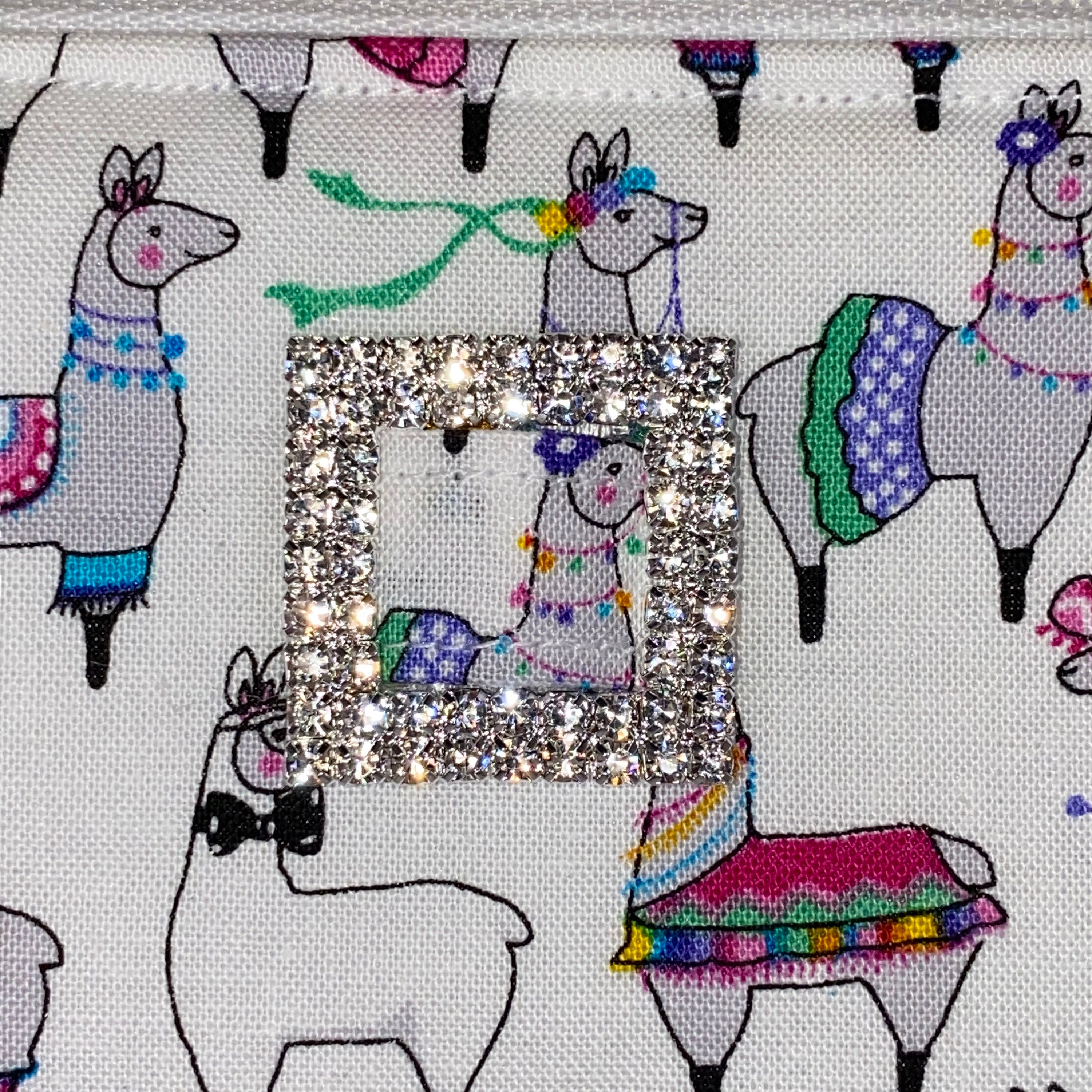 Llama Cactus Pattern Print Crossbody Bags