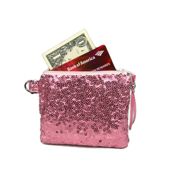 Sequin change purse clearance