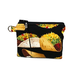 Taco Coin Purse, Mexican Food, Taco Lover, Change Purse, Pouch, Mini Wallet, Neck Wallet, Great Gift For Her, Friend, Mom