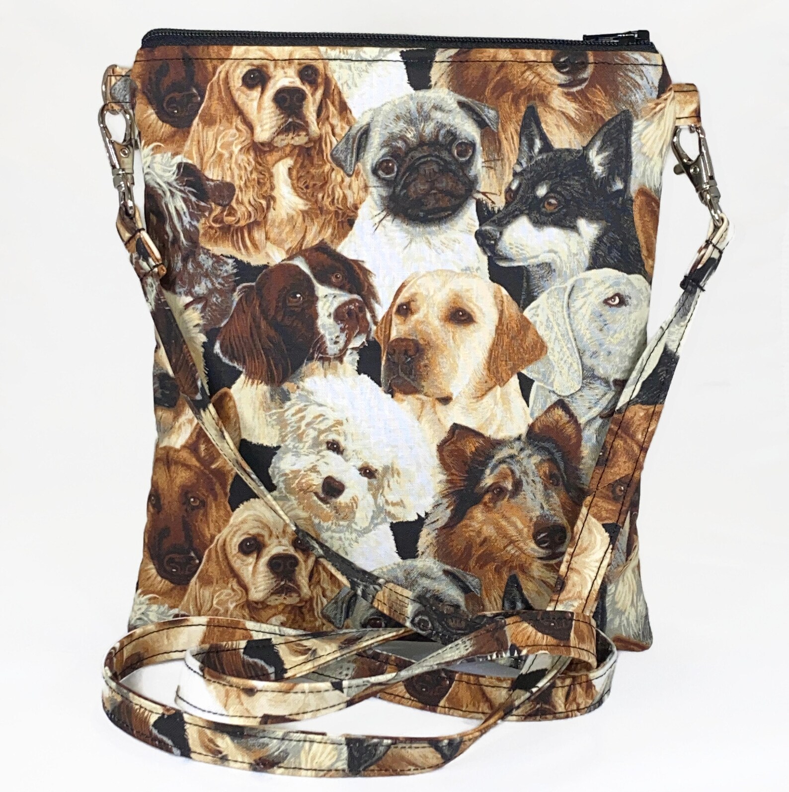 Dogs Crossbody Bag Dog Lover Dog Breeds Dog Mom Purse Etsy