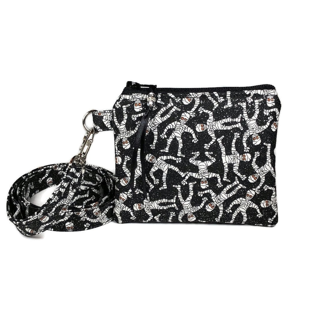 Mummy Coin Purse Halloween Silver Glitter Coin Pouch Mini Etsy