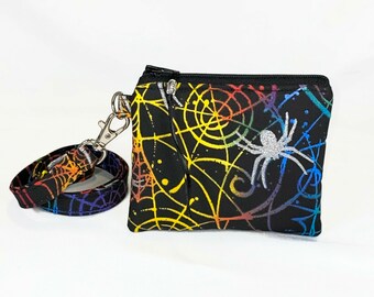 YUANSHAN Halloween Spider Web Unisex Canvas Coin Purse Change Cash Bag Zipper Small Purse Wallets with Handle YUANSHAN Halloween Spider Web Unisex Canvas Coin Purse Change Cash Bag Zipper Small Purse Wallets with Handle