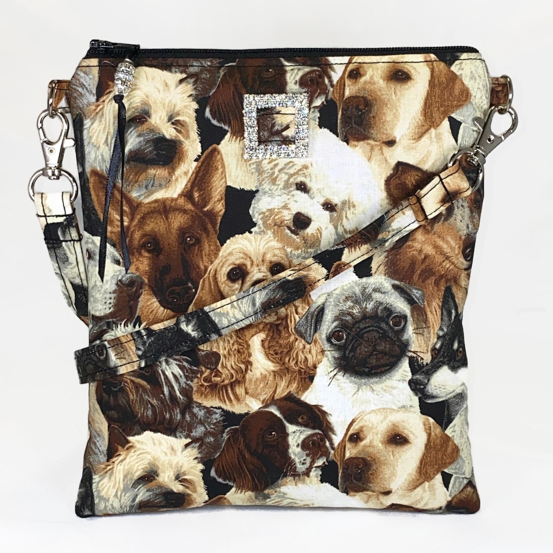 Dogs Crossbody Bag Dog Lover Dog Breeds Dog Mom Purse Etsy