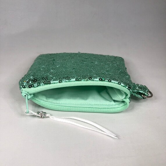 Coin Purse Green Watercolor Shamrock Coin Pouch With Zipper,Make Up Bag,Wallet Bag Change Pouch Key Holder