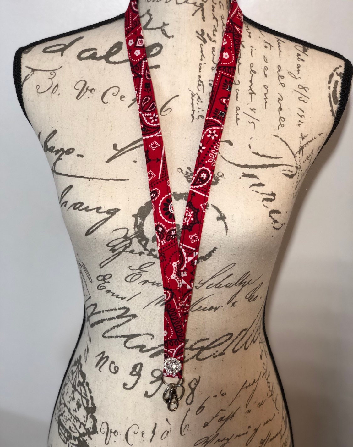 Bandana Lanyard Cowgirl Western Rhinestone Lanyard for Etsy