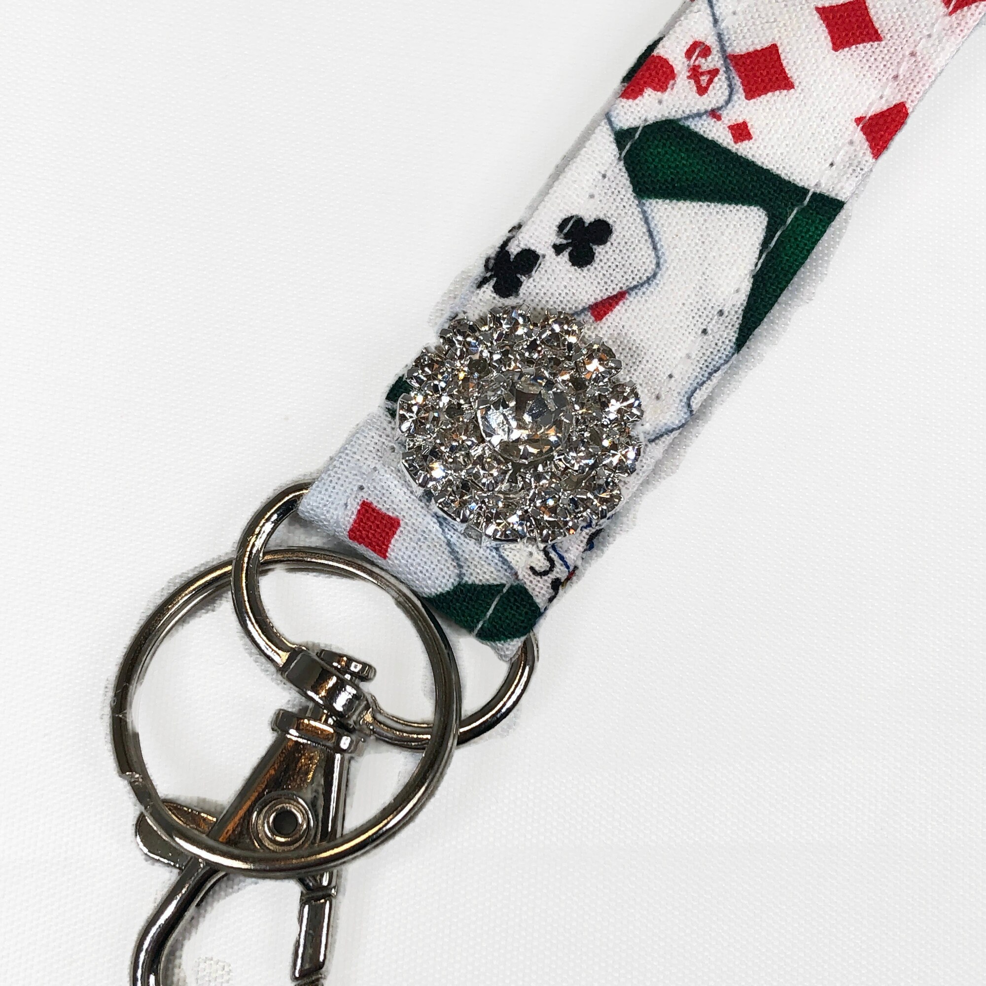 Playing Cards Poker Gambling Lanyard Rhinestone Lanyard for Etsy