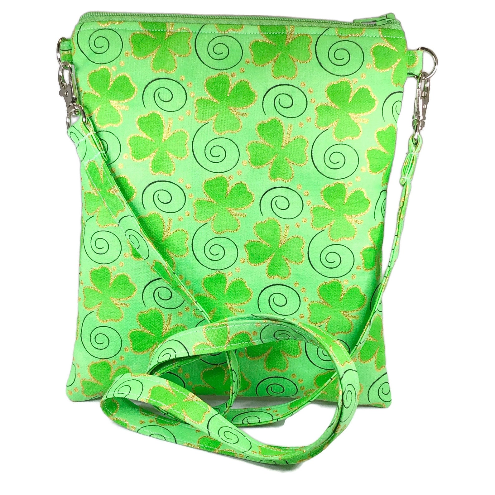 Irish Shamrock Crossbody Bag St Patrick's Day Gold - Etsy