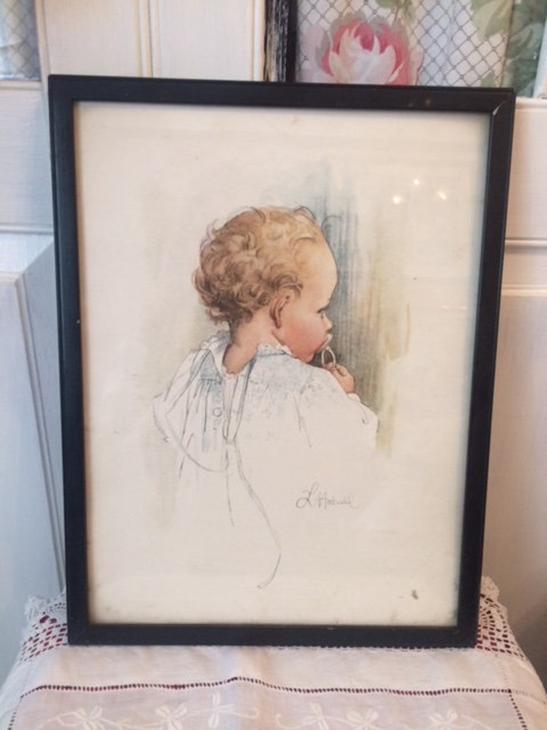 Vintage Baby Print Etsy