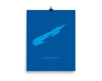 Isle Royale Minimalist Poster