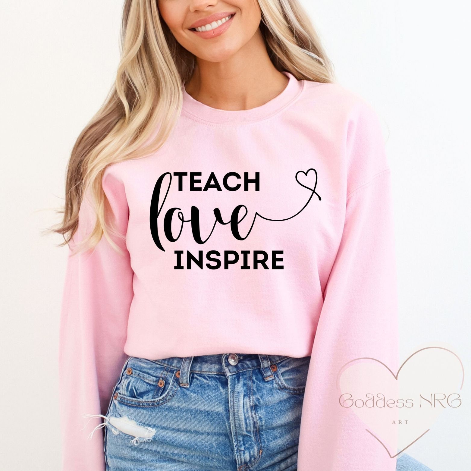 Teach Love Inspire SVG PNG, Teacher Svg, Teacher Appreciation ...