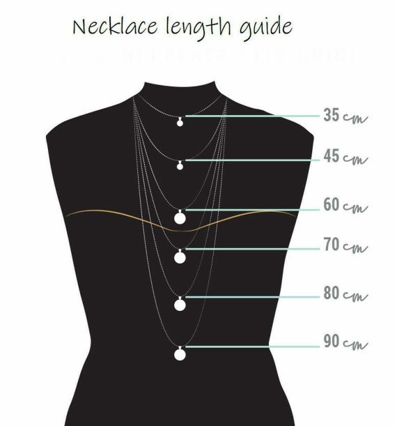 Guide Necklace Length Diy Necklace Lengths Stock Vector (Royalty Free)  2151615973