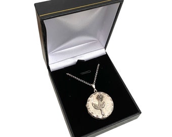 Ladies Vintage 70s Sterling Silver  Locket 20" 51cm Chain Necklace Pendant Gift Box