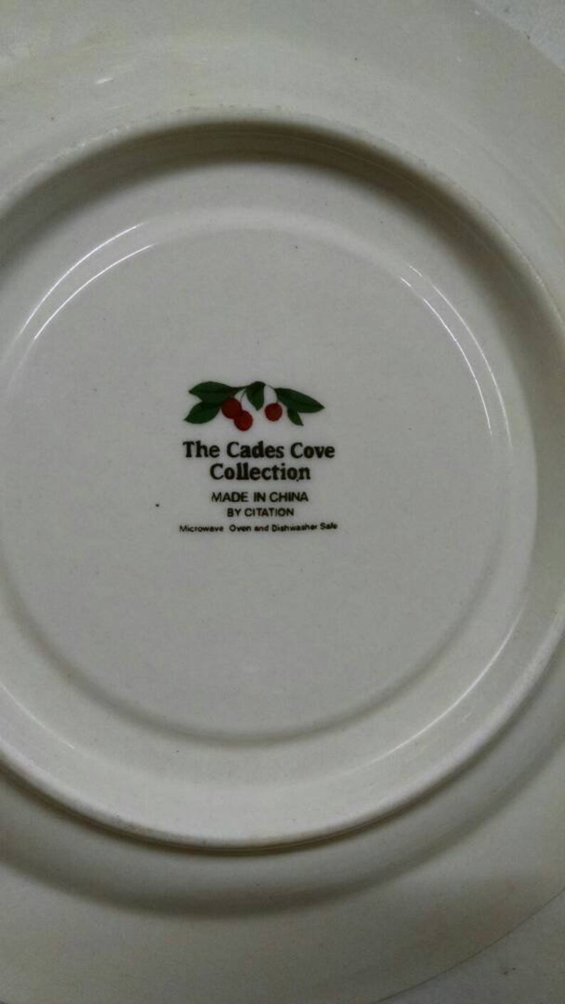 Vintage Cades Cove Collection dinnerware. Etsy