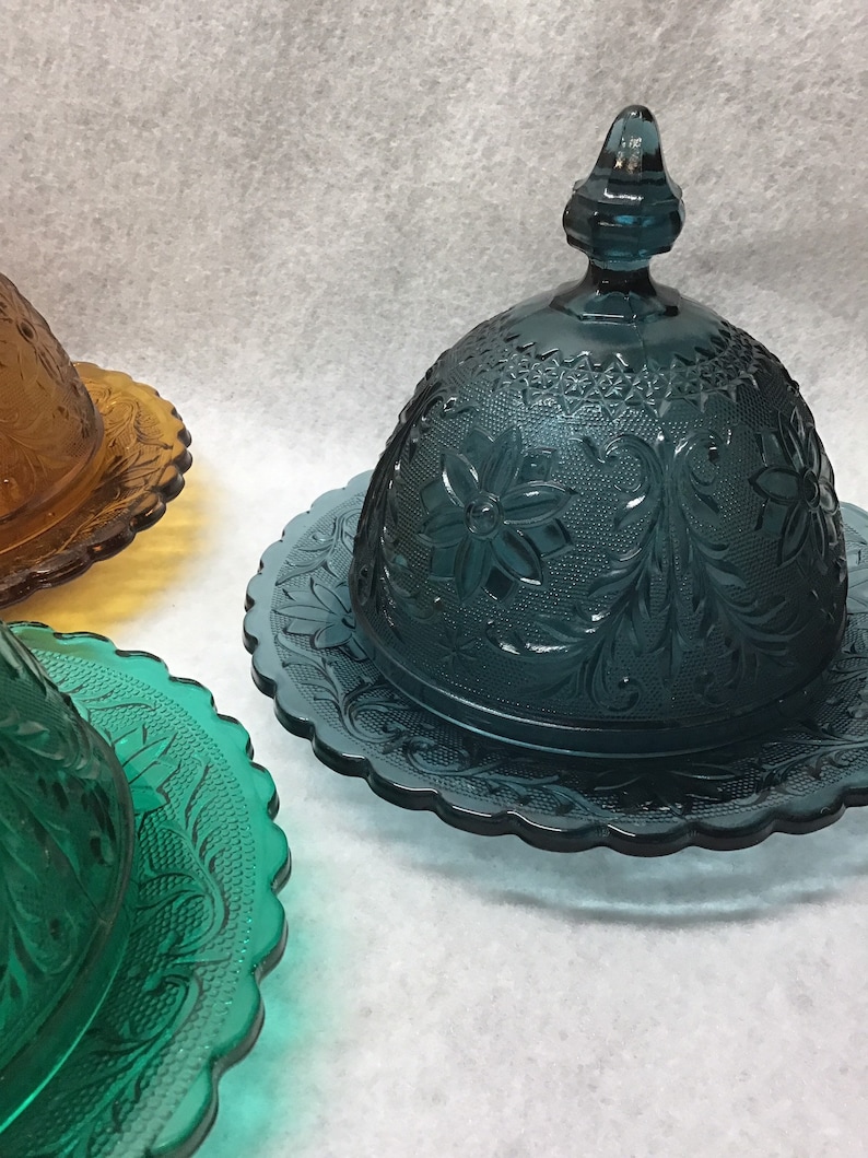 Tiara Sandwich Butter or Cheese lidded dishes. 4 colors to Etsy