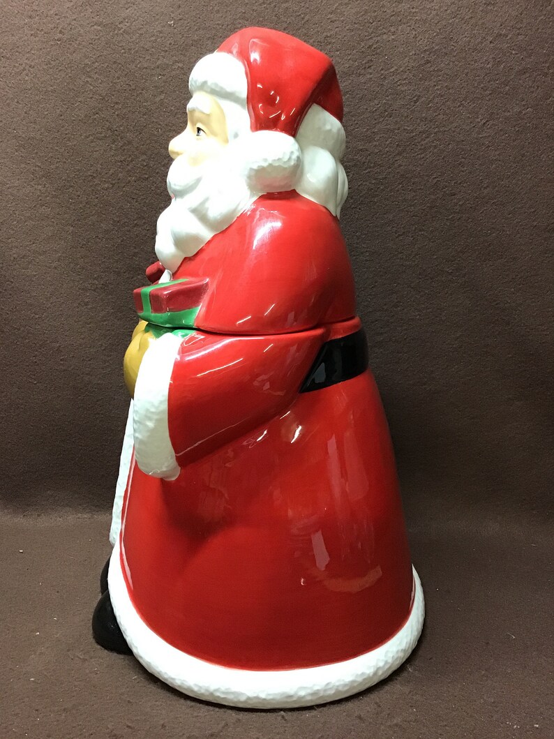 Vintage ceramic Santa cookie jar. Bath And Body Works Ceramics | Etsy