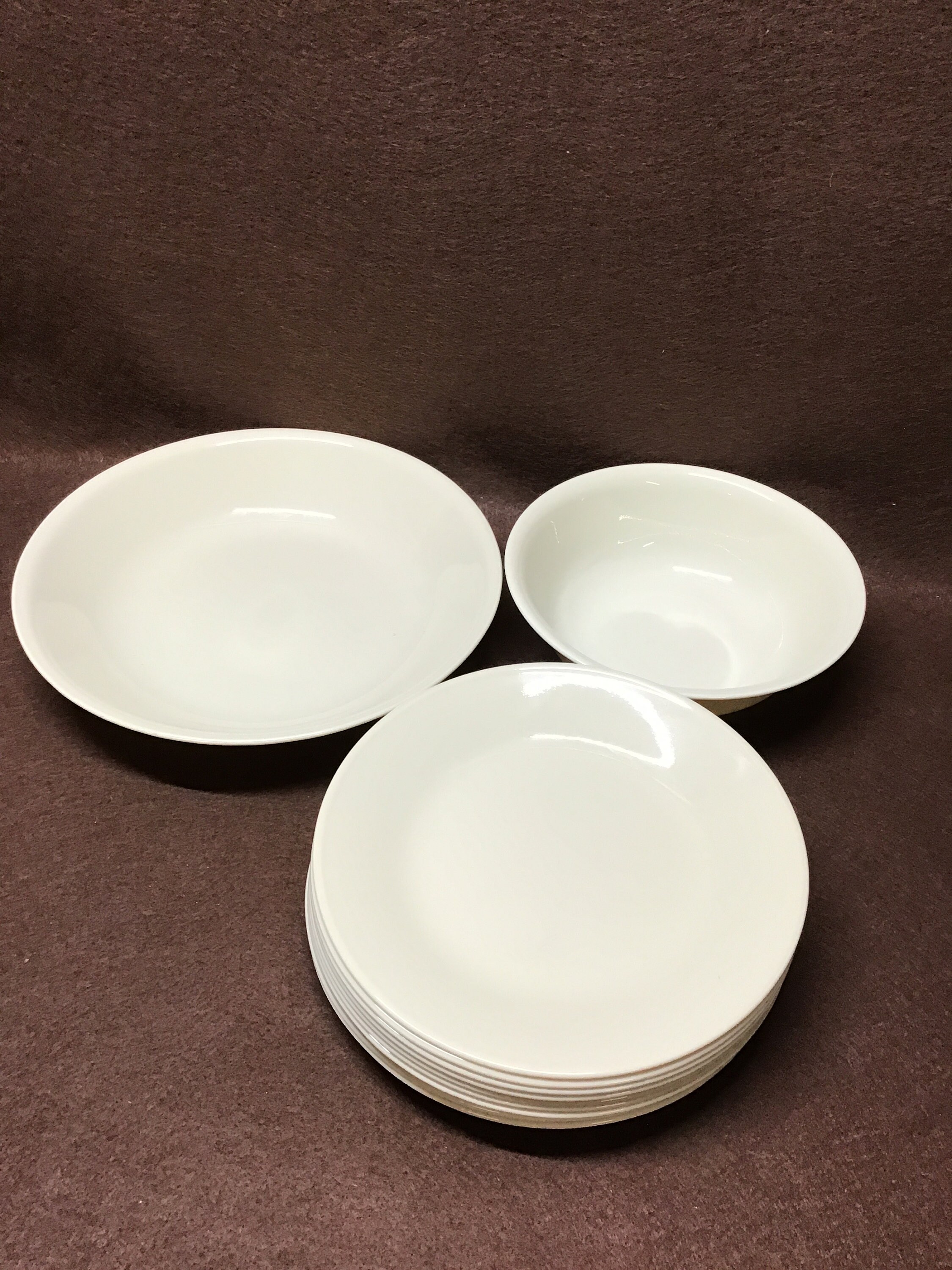 Vintage replacement Corelle dishes. Winter Frost White Etsy