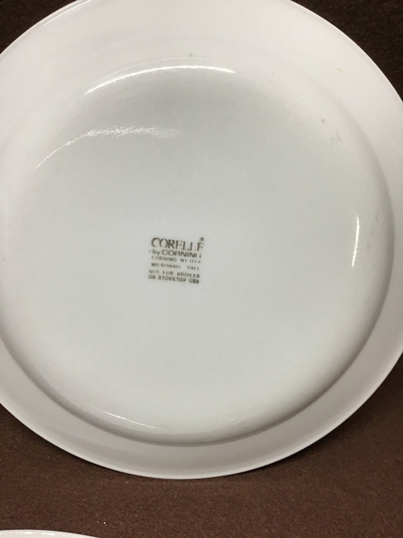 Vintage Corelle dinnerware pretty orange and lavender floral Etsy