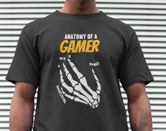 Anatomie eines Gamer T-Shirts: Skeletal Hand Graphic Tee