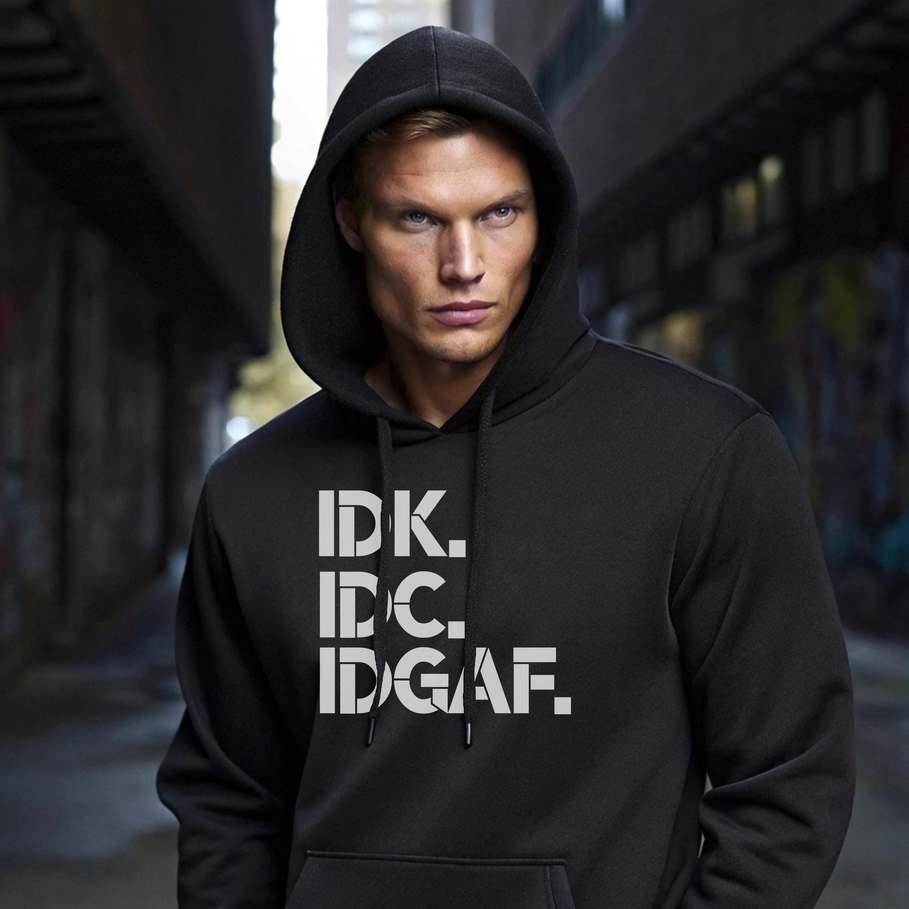 Nickelodeon Merchandise Garfield IDK IDC Shrug Big Face Sweatshirt