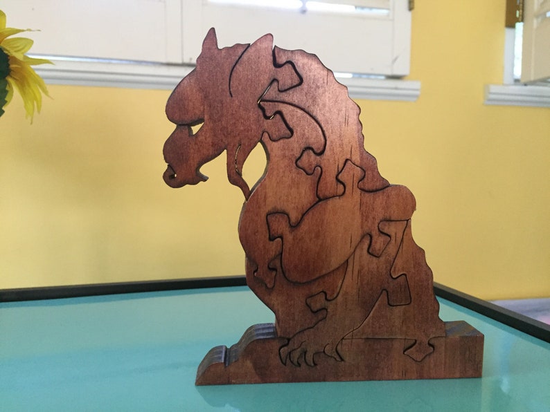 Gargoyle wooden puzzle