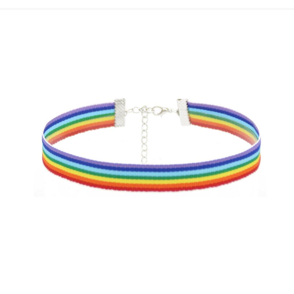 Rainbow Pride Choker LGBTQ Necklace Pride Jewelry - Etsy