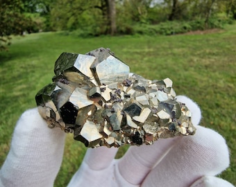 Rare Iron Pyrite - Huanzala Mine - Peru Minerals - Crystals  Minerals