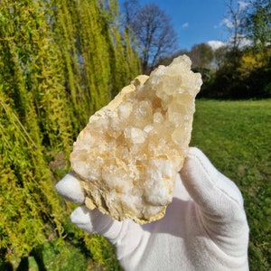 Calcit auf Matrix - Mineralien - Heilende Kristalle - Einzigartige Mineralien - Marokko Mineralien - Kristalle - Seltene Mineralien - Seltene Kristalle