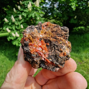 Crocoite - Red Lead Mine - Crocoite mineral - Australia Minerals -  Minerals - Rare minerals - Healing crystals - crystals