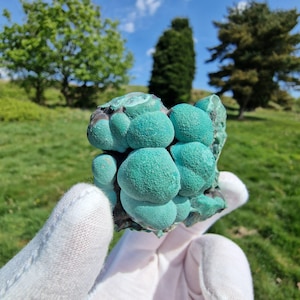 Chrysocolla on matrix - Star of the Congo Mine - African minerals - Minerals - Crystals - Rare minerals - Crystal gifts - Geology gifts