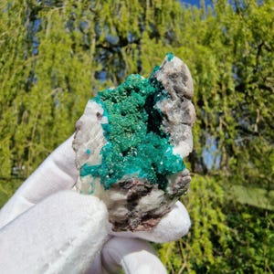 Dioptase - Rare minerals - mineral collecting - Dioptase crystal - Minerals - Crystals - Congo minerals