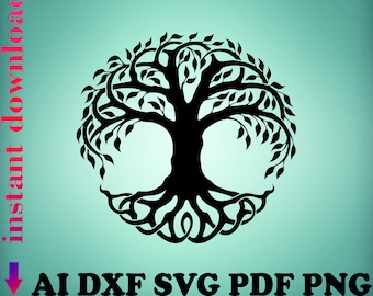 Family tree ai Tree of life file Tree of life svg Tree of life dxf Tree of life png Celtic tree print Scrapbooking art Collectibles artwork
