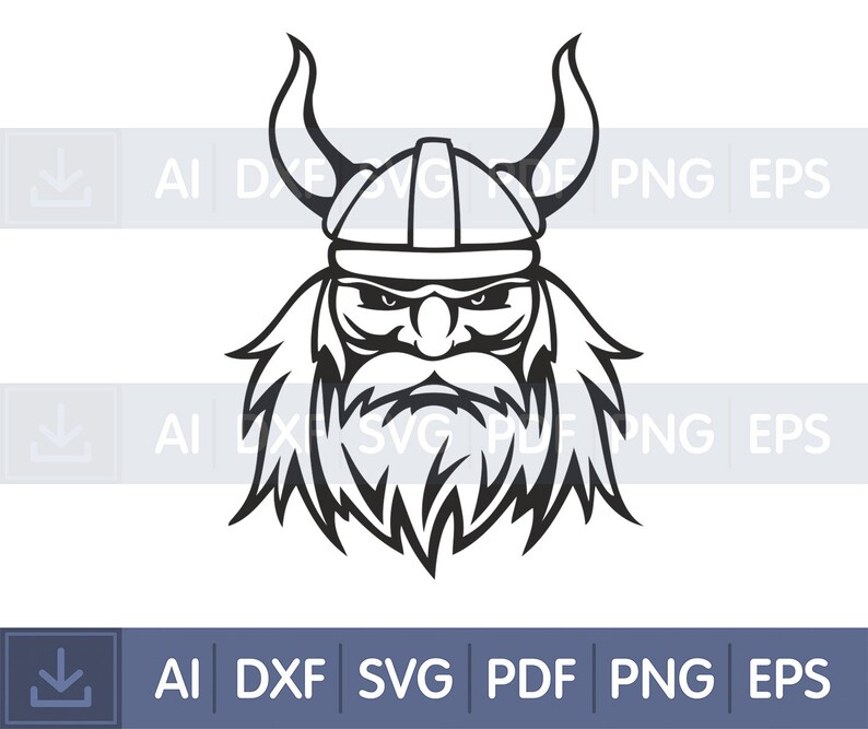 Instant Download Viking Files Viking Head SVG PNG DXF Formats Viking