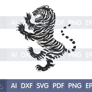 Digital file Instant download Tiger files Tiger logo svg Tiger body files Tigers clipart Tiger tattooTiger face dxf Funny gifts Decor walls
