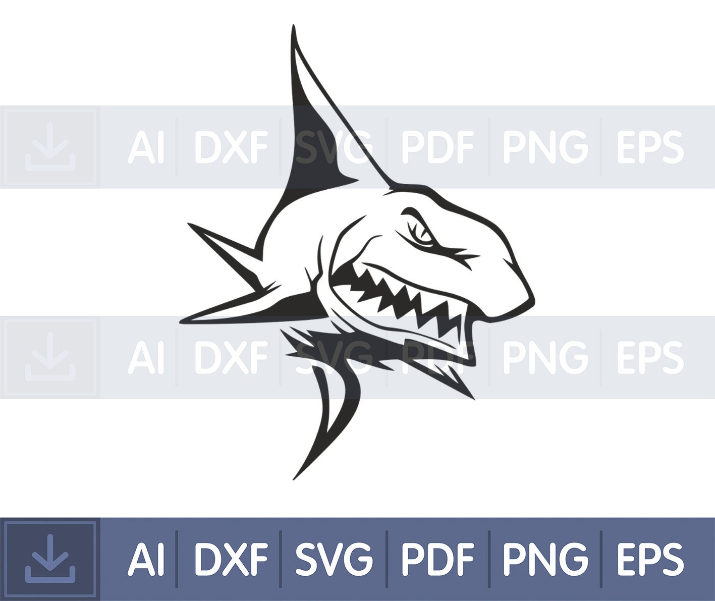 Download Only Digital Files Shark File Electronic Models Great White Etsy