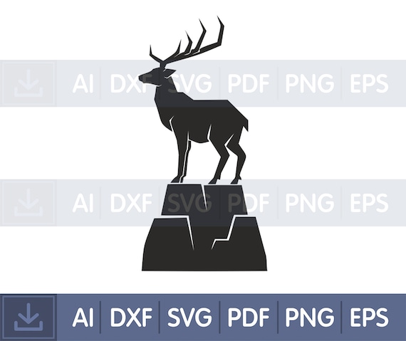 Download Vector Models Free Shipping Deer Files Animals Svg Deer Clip Etsy