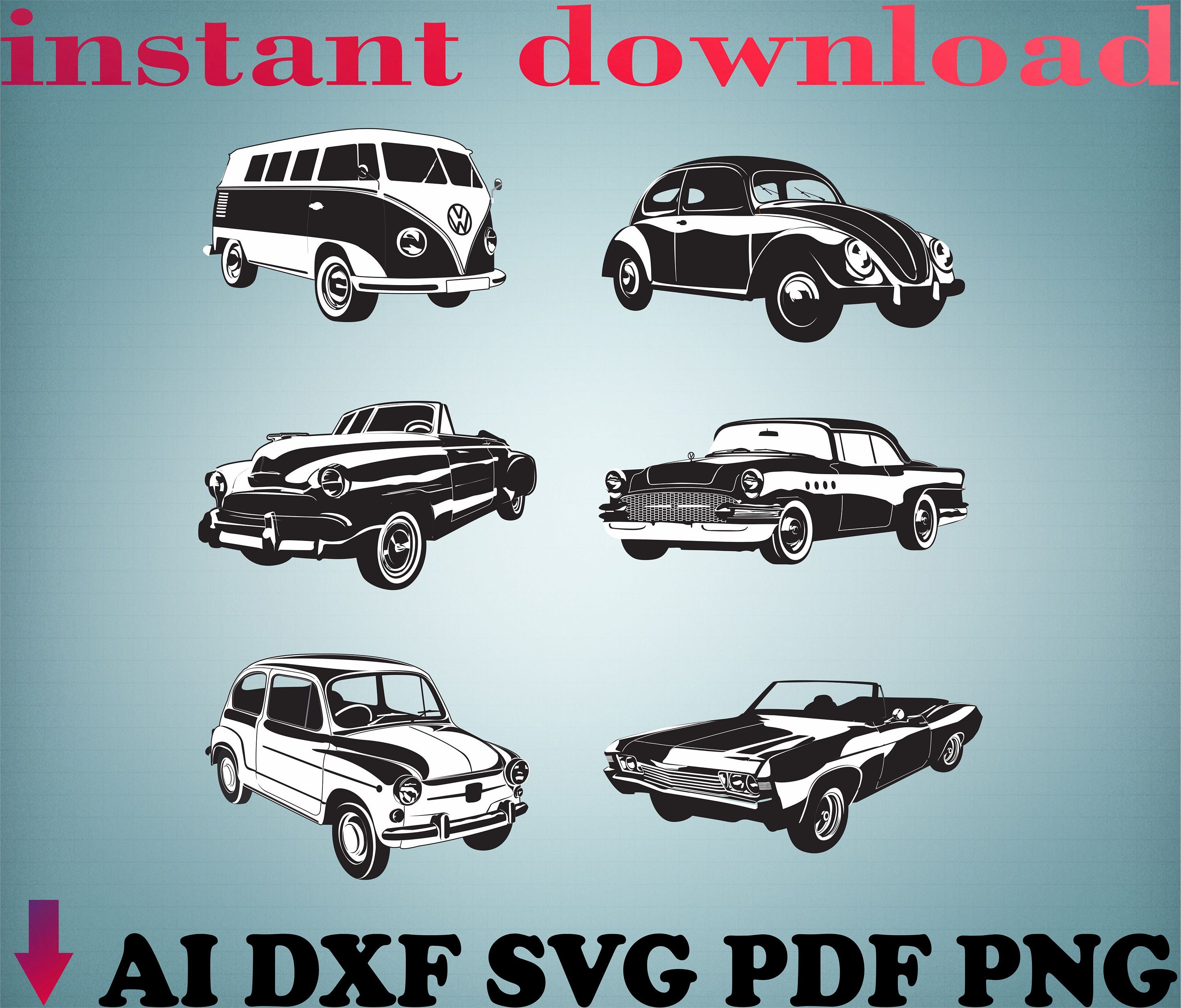 Free Download Old Cars Cars Files Car Svg Tattoo Picture Print - Etsy