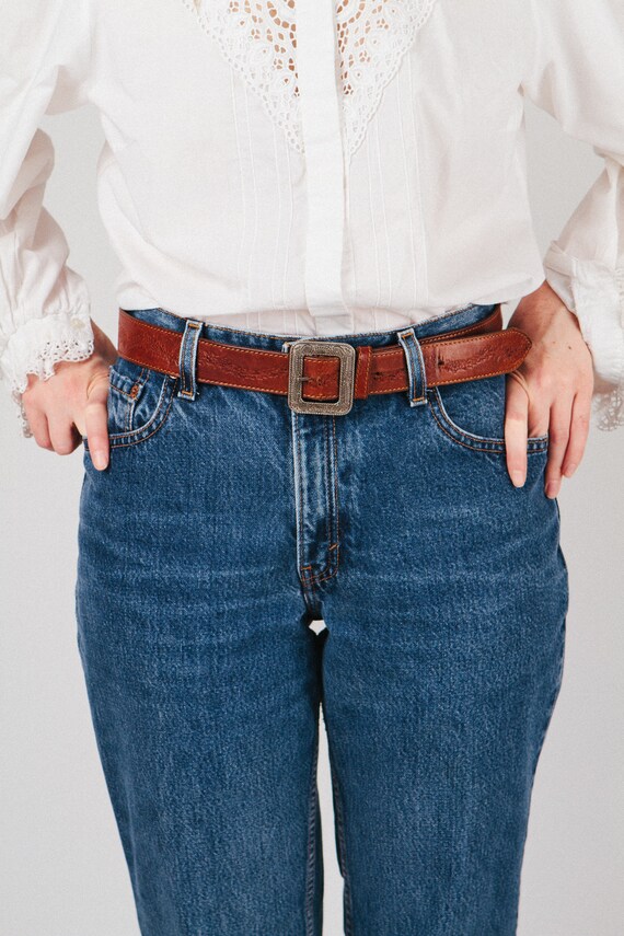 Antique Leather Belt L
