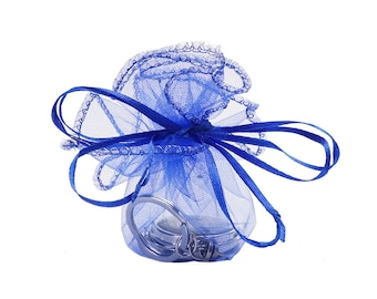 25cm Drawstring Round Organza Pouch Party Favor Gift Bags