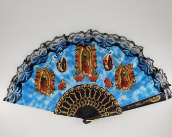 2 JESUS LACE HAND HELD FAN ladies pocket purse fans NEW RELIGIOUS christ novelty 2 JESUS LACE HAND HELD FAN ladies pocket purse fans NEW RELIGIOUS christ novelty