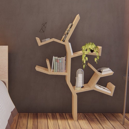 Tree Bookshelf Cute Bookshelf for Kids Nursery Handmade Etsy