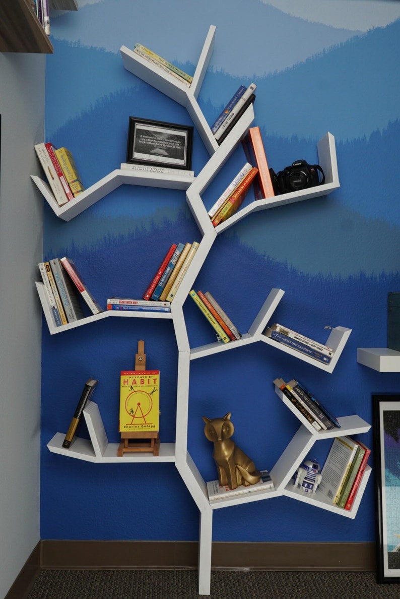 Tree Bookshelf Handmade Etsy