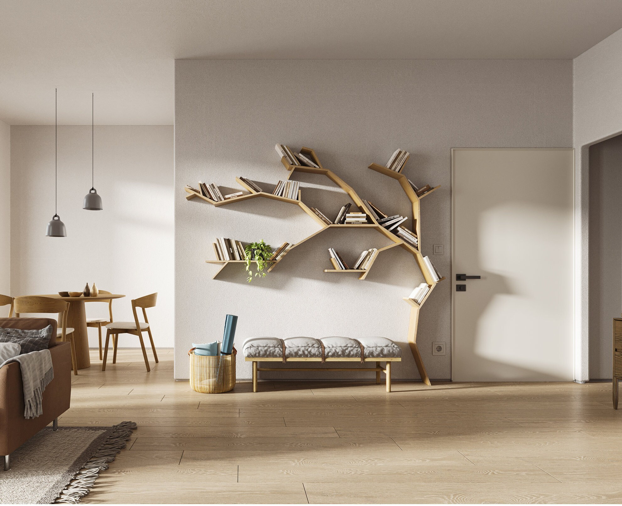 Unique wall bookshelves deals