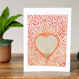 Liebe Karte. Hand bemalt E-Karten. Bodhi Baum Kunst. Yoga-Geschenke. Geburtstagsgeschenk für sie.  Framable original Kunst.