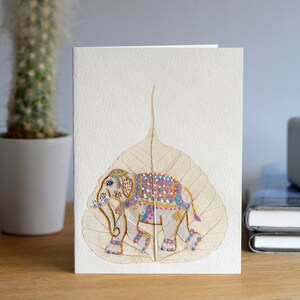 Cartes peintes à la main. Cadeau pour Yoga Lover. Des cadeaux de yoga. Carte de yoga. Cartes faites à la main. Carte Namaste. Cadeau spirituel. Méditation. Cadeaux d’éléphant. Om.