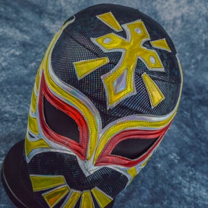 Authentic Mexican Lucha Libre Mask | Handmade Luchador Wrestling Mask | Pro Wrestling, Cosplay, Halloween Costume | Warrior