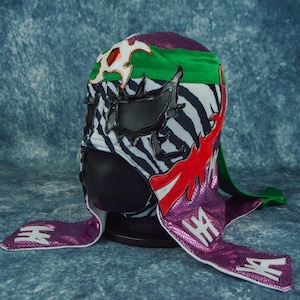 Authentic Mexican Lucha Libre Mask | Handmade Luchador Wrestling Mask | Pro Wrestling, Cosplay, Halloween Costume | Dragon