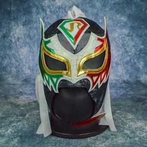 Authentic Mexican Lucha Libre Mask | Handmade Luchador Wrestling Mask | Pro Wrestling, Cosplay, Halloween Costume | Flyer