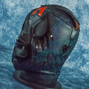 Dark Ghost Luchador Mask | Mexican Wrestling Mask | Lucha Libre | Luchador Cosplay | Halloween Costume