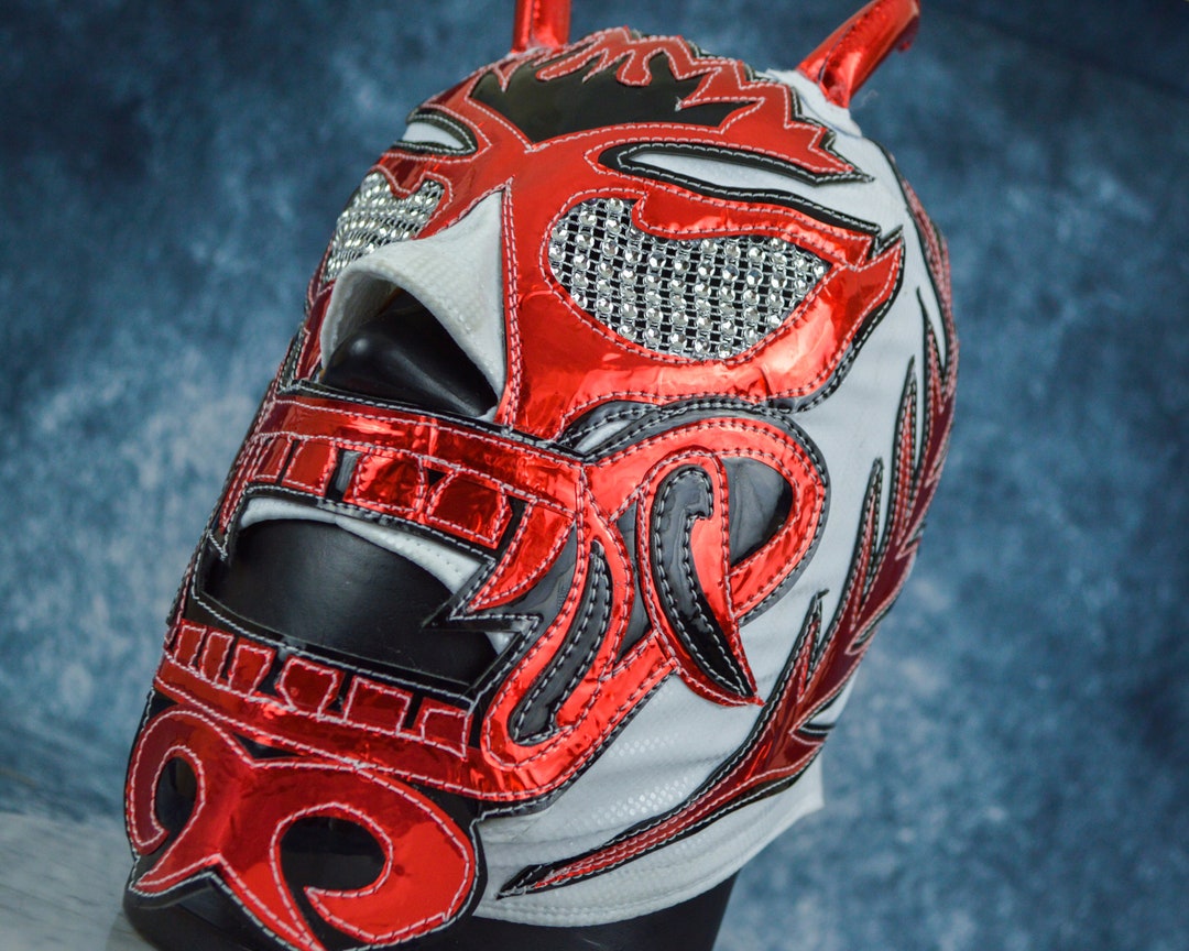 Diablo Soberano Luchador Mask Lucha Libre Mexican Wrestling Etsy